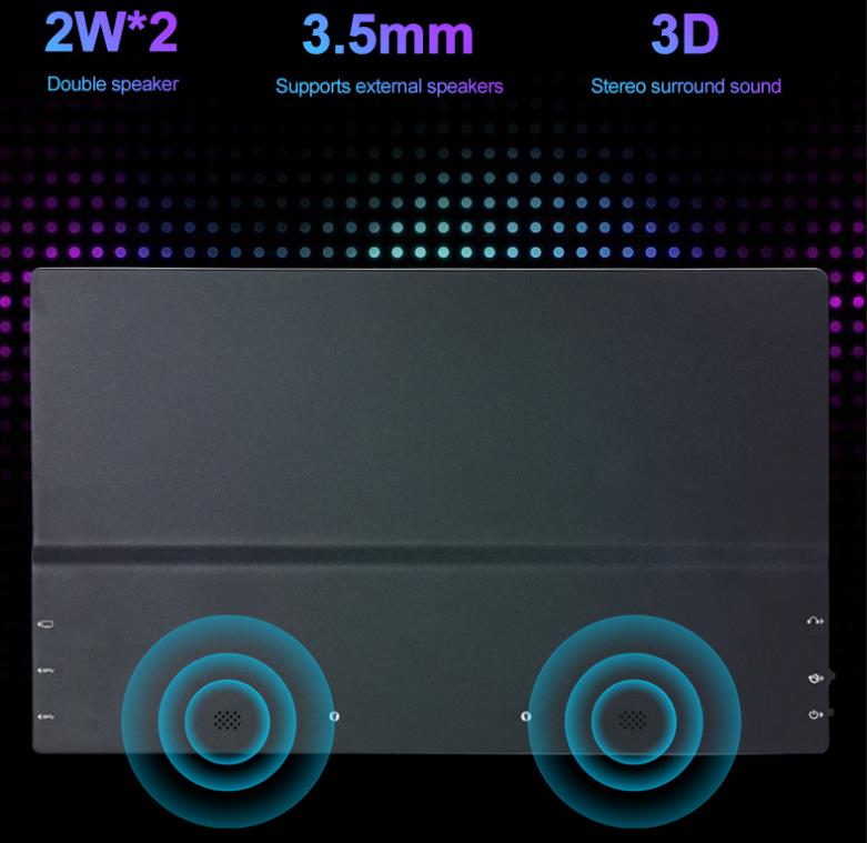 monitores portátiles efectos de sonido estéreo